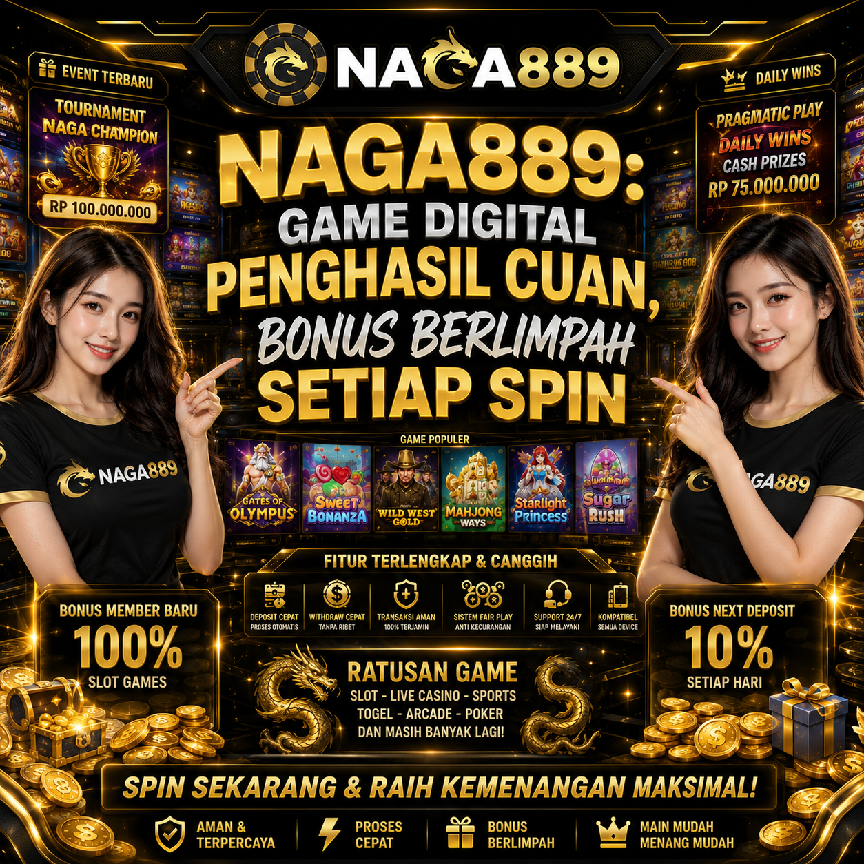 NAGA889: Game Digital Penghasil Cuan, Bonus Berlimpah Setiap Spin