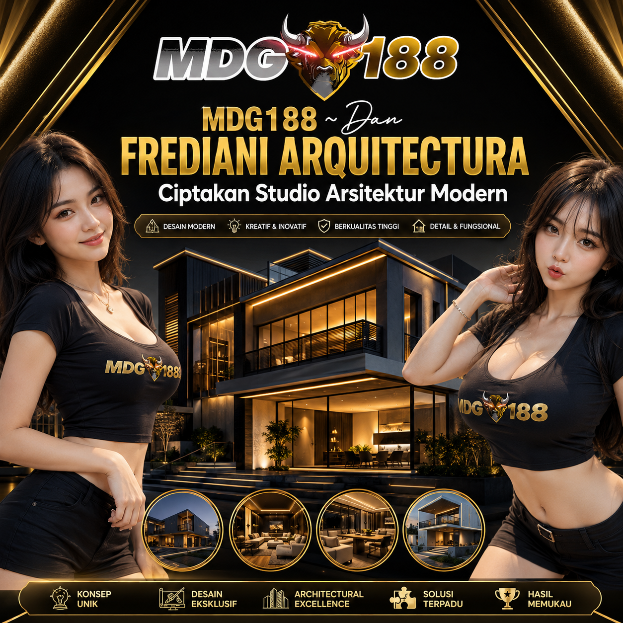 MDG188 ~ Dan Frediani Arquitectura Ciptakan Studio Arsitektur Modern