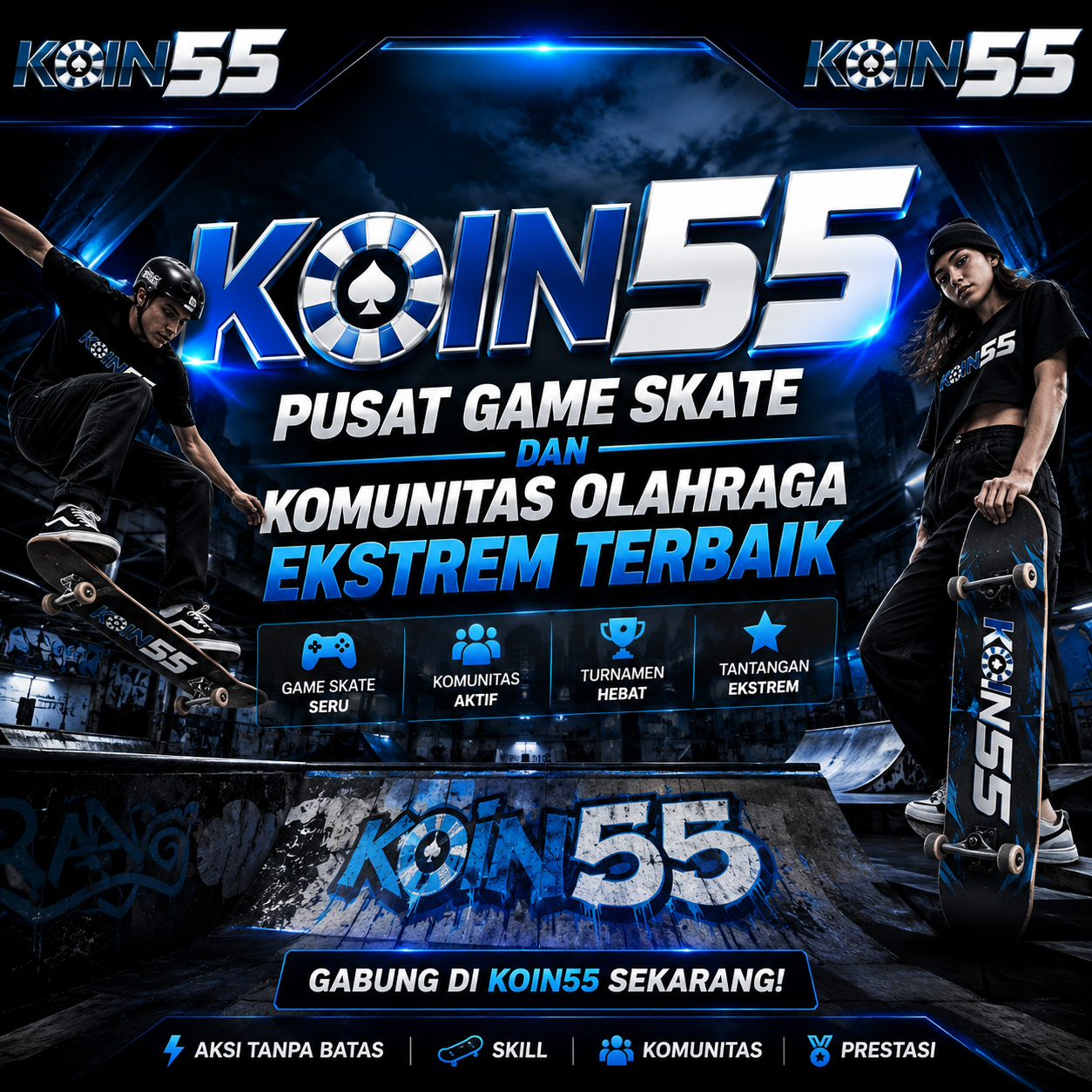 KOIN55 | Pusat Game Skate Dan Komunitas Olahraga Ekstrem Terbaik
