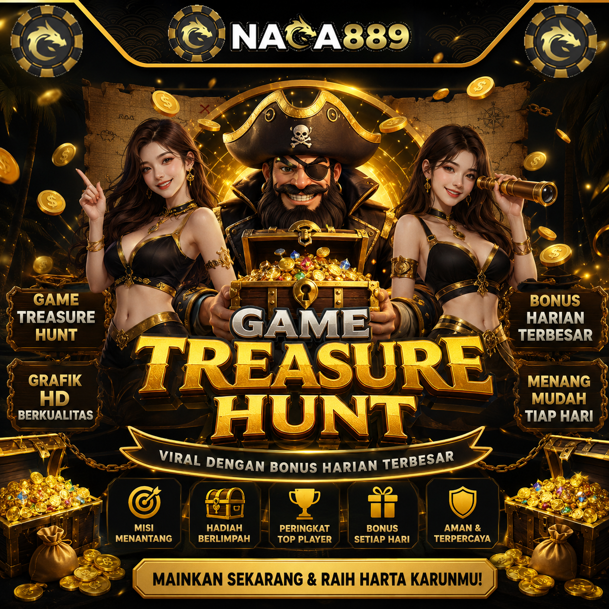 NAGA889 | Games Treasure Hunt Viral Dengan Bonus Harian Terbesar