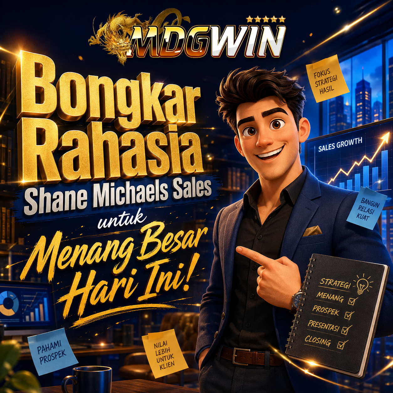 MDGWIN Bongkar Rahasia Shane Michaels Sales untuk Menang Besar Hari Ini!