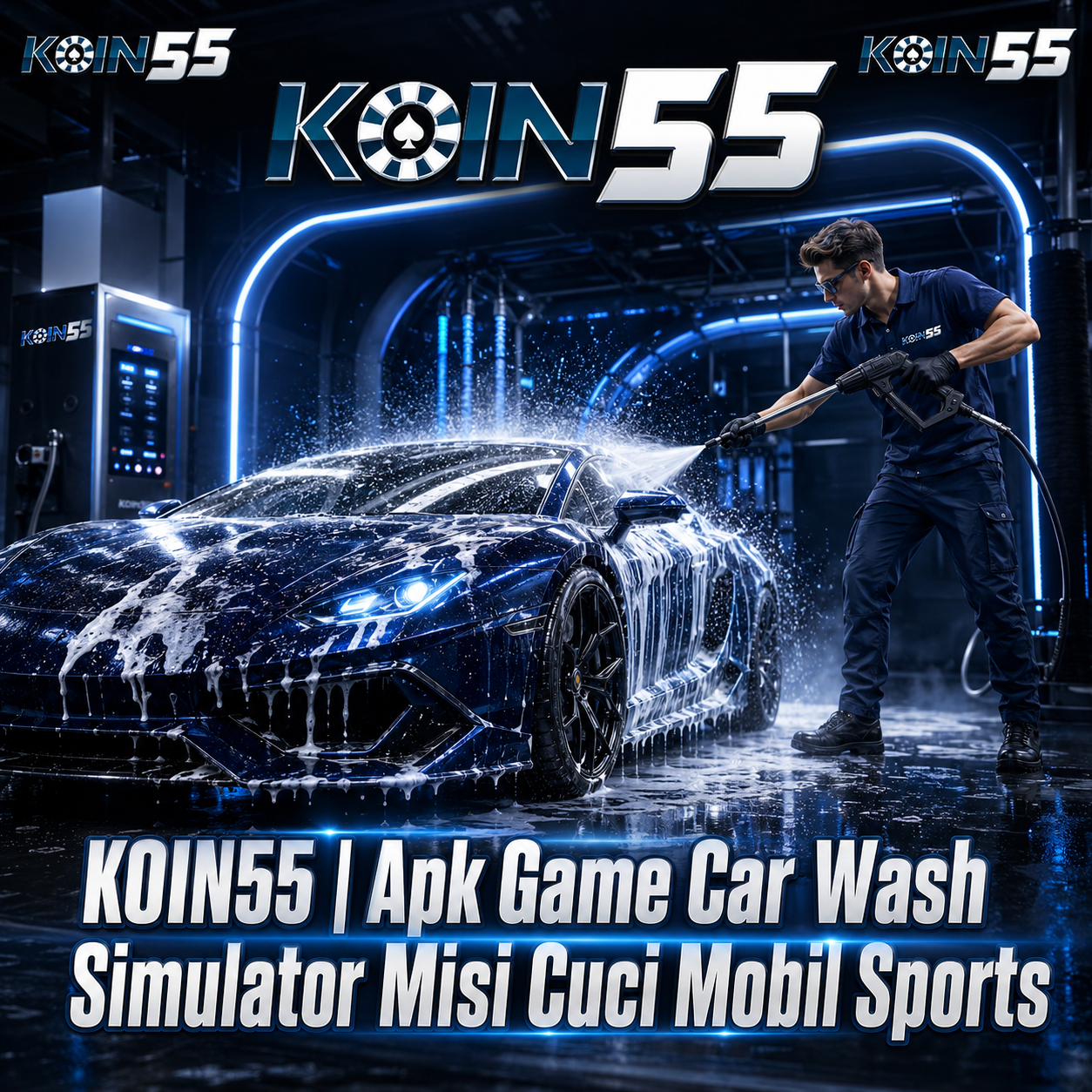 KOIN55 | Apk Game Car Wash Simulator Misi Cuci Mobil Sports
