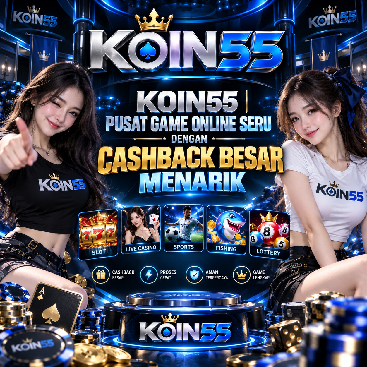 KOIN55 | Pusat Game Online Seru Dengan Cashback Besar Menarik
